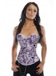 Lace up Polka dot Corset with G-String