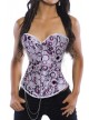 Lace up Polka dot Corset with G-String